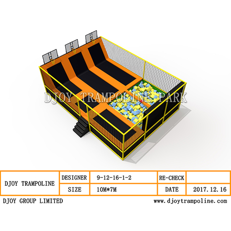 DJ-TP20 rectangular mini trampoline 
